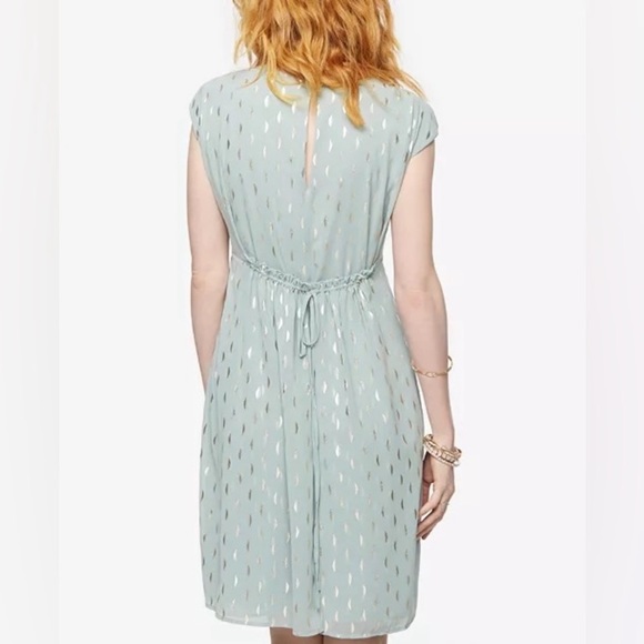 Maternity A line printed dress with adjustable belt - Picture 3 of 4